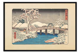 Gerahmter Kunstdruck Hodogaya Witerlandschaft