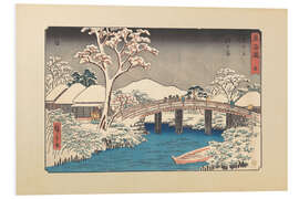 Foam board print Hodogaya winter landscape