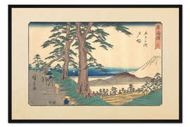 Gerahmter Kunstdruck Totsuka, Landschaft und Berg Fuji
