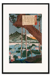 Gerahmter Kunstdruck Abend am Kotokuji-Tempel