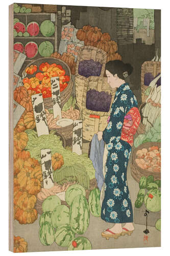 Wood print Greengrocery at Nezu