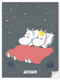 Sisustustarra Sweet dreams with Moomintroll and Snorkmaiden