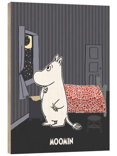 Stampa su legno Moomintroll and the Stars