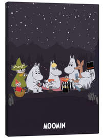 Lerretsbilde Moomin&#039;s picnic under the stars