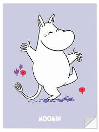 Naklejka na ścianę Happy Moomintroll