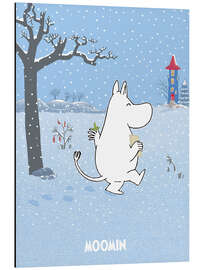 Magnettafel Mumintrolls Spaß im Schnee