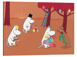 Magnettafel Die Mumins bereiten die Party vor