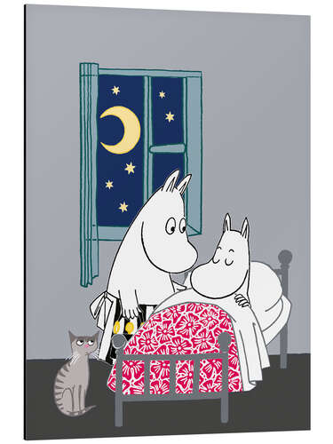 Aluminiumsbilde Sleep well, Moomintroll