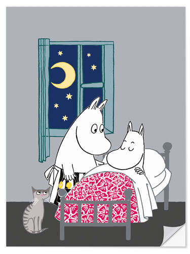 Vinilo para la pared Sleep well, Moomintroll