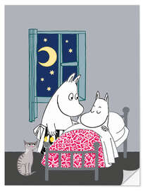 Wall sticker Sleep well, Moomintroll