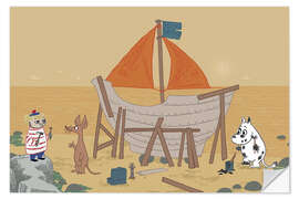 Sisustustarra The Moomins build a ship