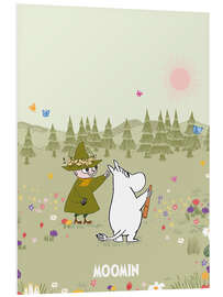 Foam board print Outdoor adventures with Snufkin and Moomintroll