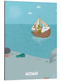 Magnettafel Die Mumins setzen die Segel