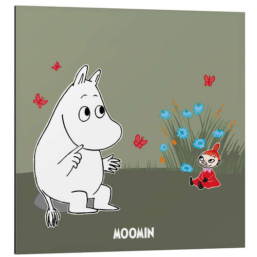 Cuadro de aluminio Moomintroll and Little My