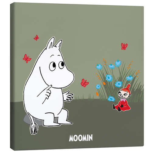 Lienzo Moomintroll and Little My