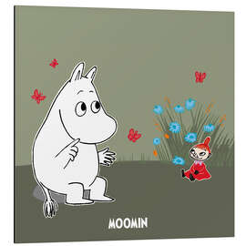 Magnettafel Mumintroll und Little My