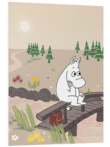 Foam board print Moomintroll enjoys boredom