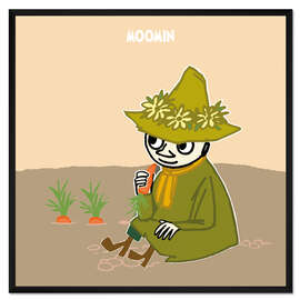 Gerahmter Kunstdruck Snufkin mag Karotten