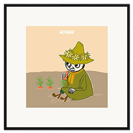 Gerahmter Kunstdruck Snufkin mag Karotten