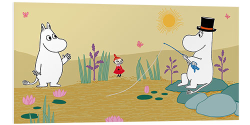 Foam board print Moominpappa fishing