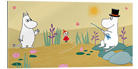 Stampa su plexi-alluminio Moominpappa fishing