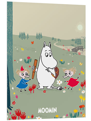 Foam board print Moomintroll with Thingumy and Bob