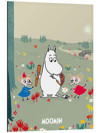 Magnettafel Mumintroll mit Tofslan und Vifslan