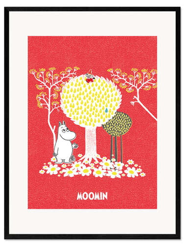 Ingelijste kunstdruk Little My on the pear tree