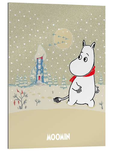 Quadro em plexi-alumínio Wintry Moominvalley