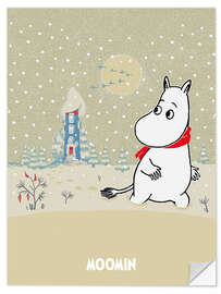 Sticker mural Wintry Moominvalley