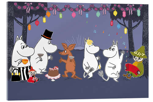 Obraz na szkle akrylowym Moomins Party