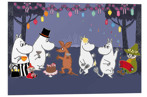 Foam board print Moomins Party