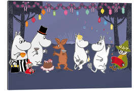 Stampa su plexi-alluminio Moomins Party