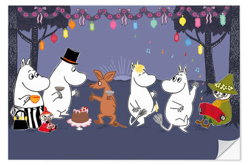 Muursticker Moomins Party