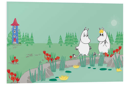 Tableau en PVC Moomin's trip to the countryside