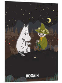 Tableau en PVC Moomintroll, Snufkin and the Melancholy