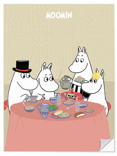 Wall sticker At the table with the Moomins