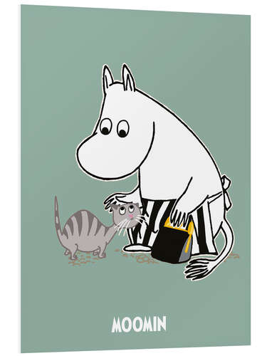 Foam board print Moominmamma with kitten