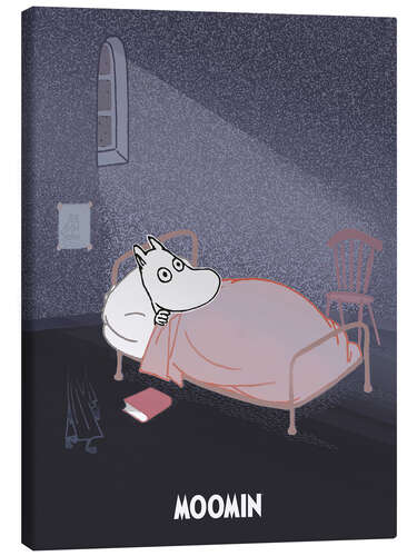Canvas print Mumintroll and a little ghost