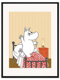 Gerahmter Kunstdruck Mumintroll putzmunter