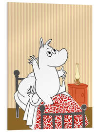 Quadro em plexi-alumínio Cheerful Moomintroll