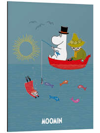 Magnettafel Muminpapa und Schnupferich beim Angeln