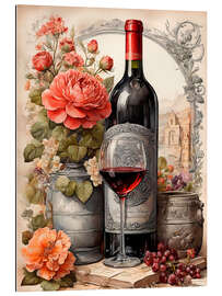 Gallery print Elegant still life with wine bottle