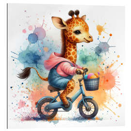 Quadro em plexi-alumínio Baby Giraffe cycling