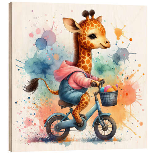 Trebilde Baby Giraffe cycling