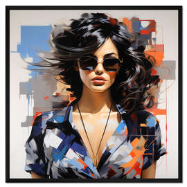 Gerahmter Kunstdruck Modern Lady