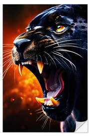 Selvklebende plakat Black Panther