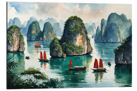 Magnettafel Halong-Bucht in Vietnam