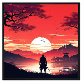 Gerahmter Kunstdruck Altes Japan