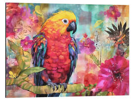 Aluminium print Parrots Paradise